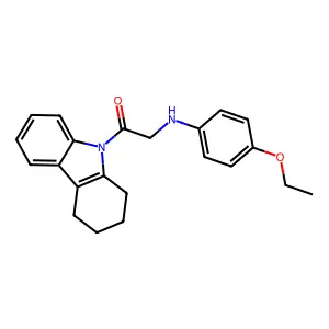 2-(4-Ethoxyanilino)-1-(1,2,3,4-tetrahydrocarbazol-9-yl)ethanone structure