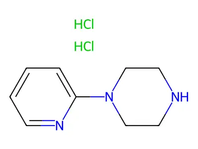 Piperazine, 1-(2-pyridinyl)-, dihydrochloride structure