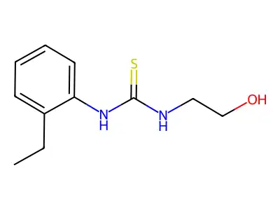 Thiourea, N-(2-ethylphenyl)-N'-(2-hydroxyethyl)- structure