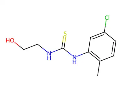 Thiourea, N-(5-chloro-2-methylphenyl)-N'-(2-hydroxyethyl)- structure