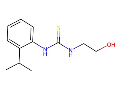 Thiourea, N-(2-hydroxyethyl)-N'-[2-(1-methylethyl)phenyl]- structure