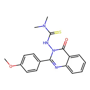 3-[2-(4-Methoxyphenyl)-4-oxoquinazolin-3-yl]-1,1-dimethylthiourea structure