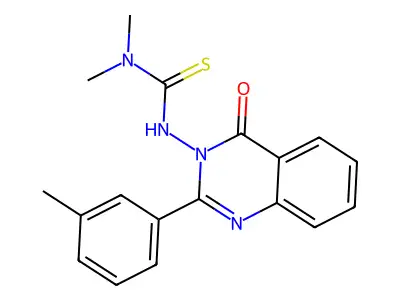 1,1-dimethyl-3-[2-(3-methylphenyl)-4-oxoquinazolin-3(4H)-yl]thiourea structure
