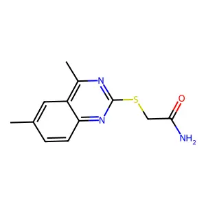 2-(4,6-Dimethyl-quinazolin-2-ylsulfanyl)-acetamide structure