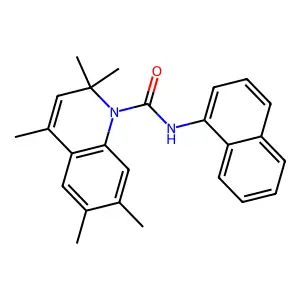 2,2,4,6,7-pentamethyl-N-(1-naphthyl)-1(2H)-quinolinecarboxamide structure