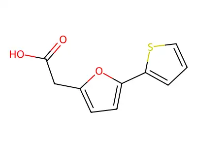 2-[5-(Thiophen-2-yl)furan-2-yl]acetic acid structure