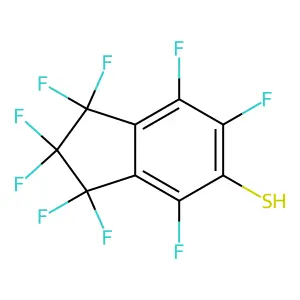 Nonafluoro-2,3-dihydro-1H-indene-5-thiol structure