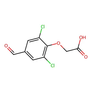 2-(2,6-Dichloro-4-formylphenoxy)acetic acid structure