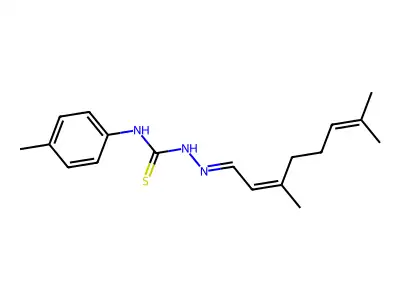 1-(3,7-Dimethylocta-2,6-dienylideneamino)-3-(4-methylphenyl)thiourea structure