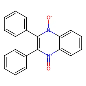 Quinoxaline, 2,3-diphenyl-, 1,4-dioxide structure
