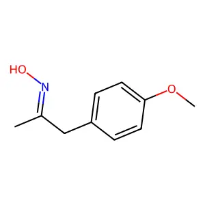 2-Propanone, 1-(4-methoxyphenyl)-, oxime structure