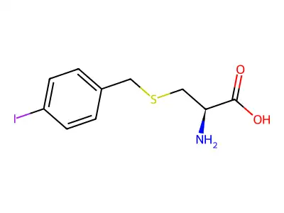 S-[(4-Iodophenyl)methyl]-L-cysteine structure