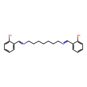Phenol,2,2'-[1,7-heptanediylbis(nitrilomethylidyne)]bis- structure