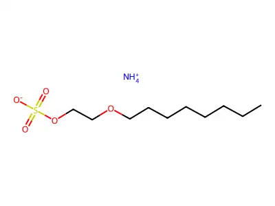 Azanium;2-octoxyethyl sulfate structure
