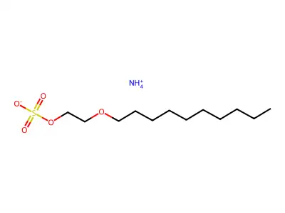 Azanium 2-decoxyethyl sulfate structure