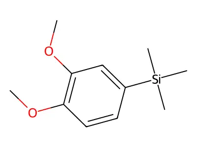 1-(Trimethylsilyl)-3,4-dimethoxybenzene structure