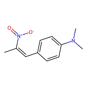 N,N-Dimethyl-4-((1E)-2-nitro-1-propen-1-yl)benzenamine structure