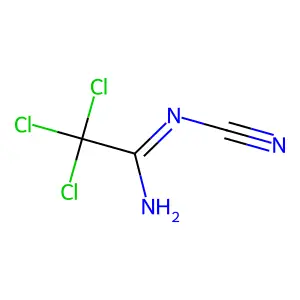2,2,2-trichloro-N'-cyanoethanimidamide structure