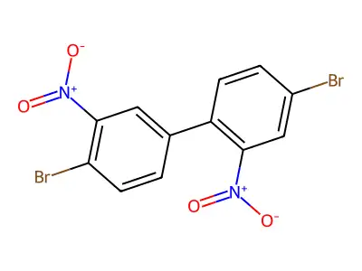 1,1'-Biphenyl, 4,4'-dibromo-2,3'-dinitro- structure