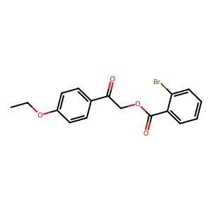 [2-(4-Ethoxyphenyl)-2-oxoethyl] 2-bromobenzoate structure