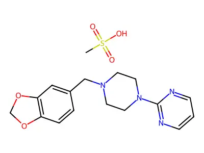 Piribedil mesylate structure