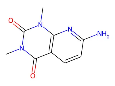 Pyrido(2,3-d)pyrimidine-2,4(1H,3H)-dione, 7-amino-1,3-dimethyl- structure