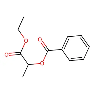 1-Ethoxy-1-oxopropan-2-yl benzoate structure