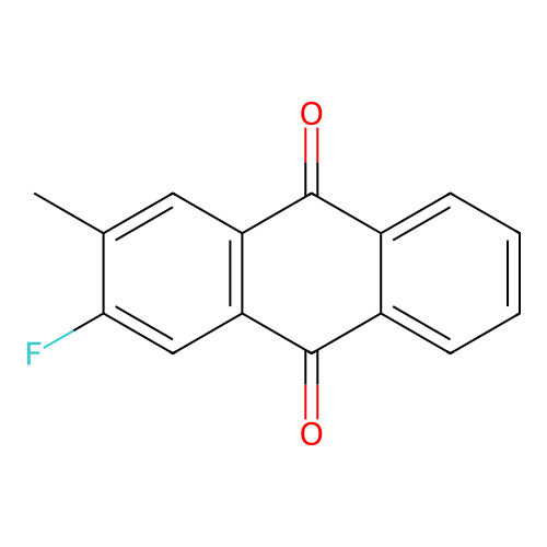 2-Fluoro-3-methyl-9,10-dihydroanthracene-9,10-dione structure