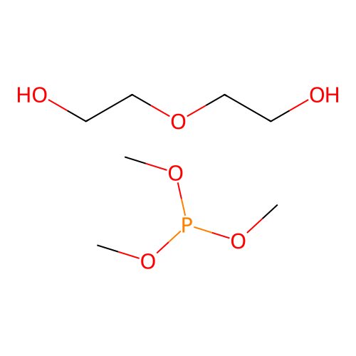 Trimethyl phosphite--2,2'-oxydi(ethan-1-ol) (1/1) structure