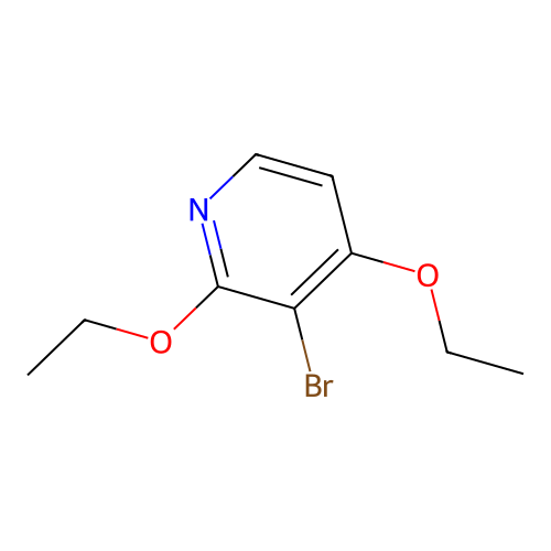 3-Bromo-2,4-diethoxypyridine structure