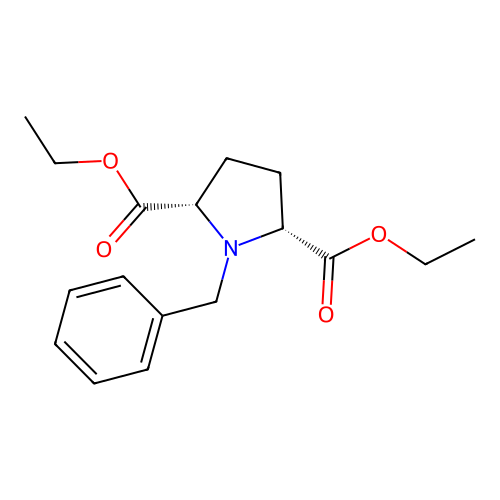 (2S,5R)-Diethyl 1-benzylpyrrolidine-2,5-dicarboxylate structure
