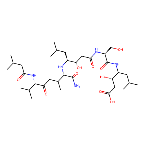 Hydroxypepstatin structure