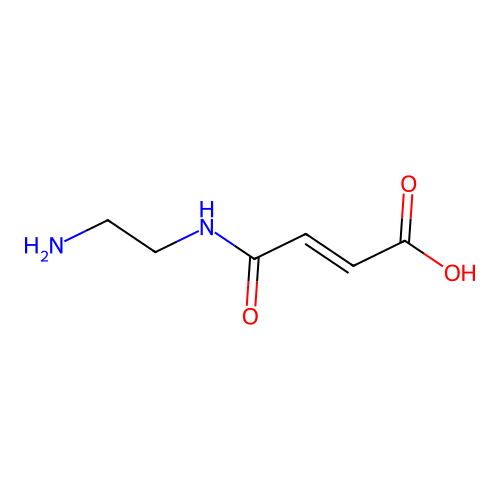 (E)-4-(2-aminoethylamino)-4-oxobut-2-enoic acid structure