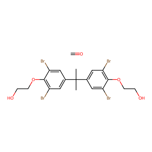 (C19-H20-Br4-O4.C-H2-O)x- structure