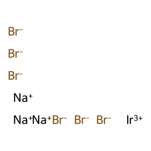 Trisodium;iridium(3+);hexabromide structure
