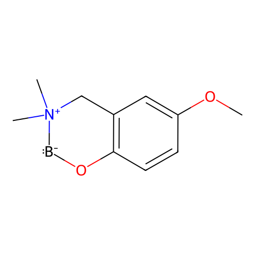 3-methoxy-9,9-dimethyl-7-oxa-9-azonia-8-boranidabicyclo[4.4.0]deca-1(6),2,4-triene structure
