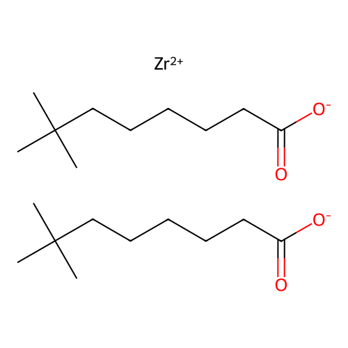 Zirconium(2+) neodecanoate structure
