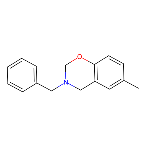3-Benzyl-6-methyl-3,4-dihydro-2H-1,3-benzoxazine structure
