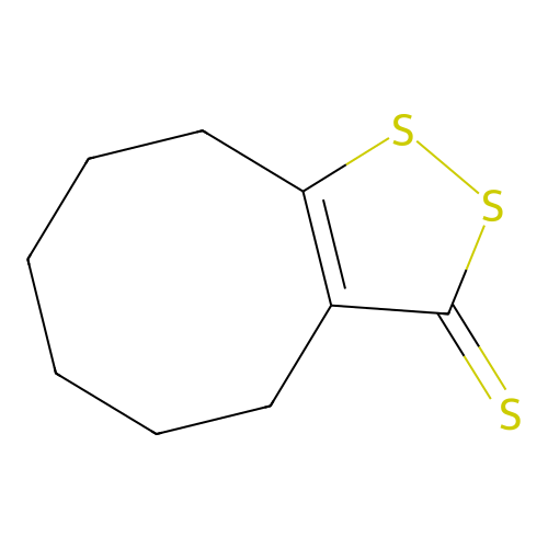 Hexahydrocycloocta-1,2-dithiole-3-thione structure