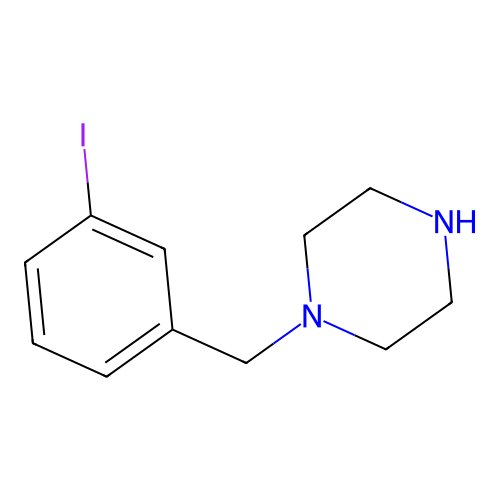 1-[(3-Iodophenyl)methyl]piperazine structure