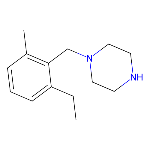 1-[(2-Ethyl-6-methylphenyl)methyl]piperazine structure