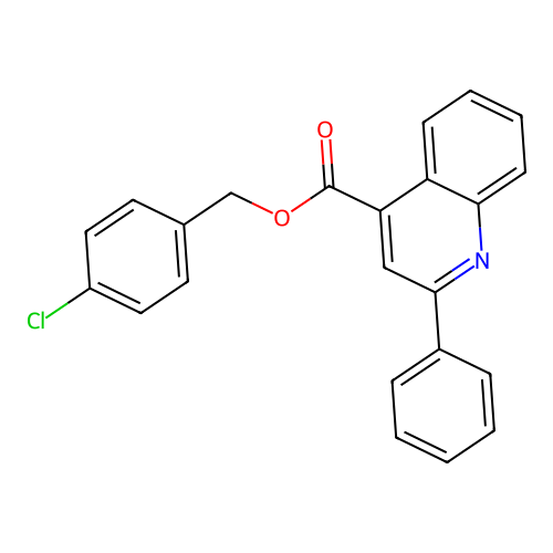 4-Chlorobenzyl 2-phenyl-4-quinolinecarboxylate structure