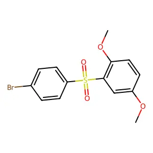 2-(4-Bromobenzene-1-sulfonyl)-1,4-dimethoxybenzene structure