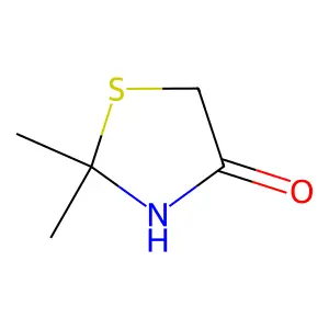 4-Thiazolidinone, 2,2-dimethyl- structure