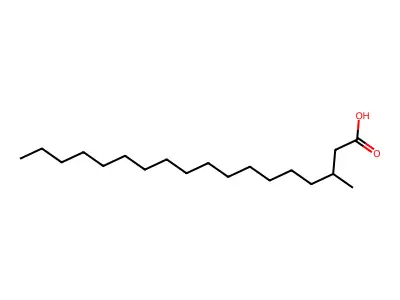 Octadecanoic acid, 3-methyl- structure