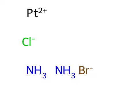 Platinum(2+) bromide chloride--ammonia (1/1/1/2) structure