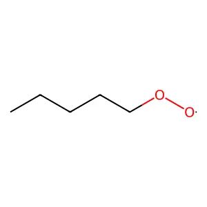 Pentyl peroxy radical structure