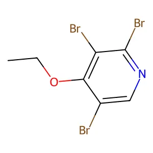 Ethyl 2,3,5-tribromopyridin-4-yl ether structure