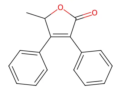 3,4-Diphenyl-5-methyl-2(5H)-furanone structure