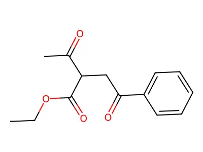 Ethyl 2-acetyl-4-oxo-4-phenylbutanoate structure